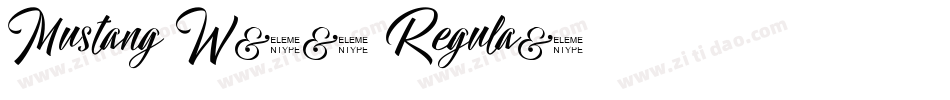 Mustang W01 Regula字体转换